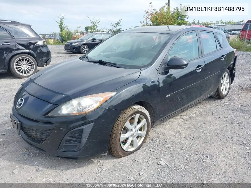 2011 Mazda Mazda3 VIN: JM1BL1KF8B1488795 Lot: 12085475