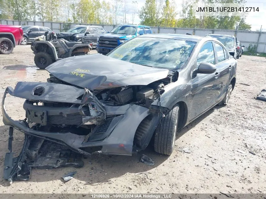 2011 Mazda Mazda3 VIN: JM1BL1UF2B1412714 Lot: 12106926