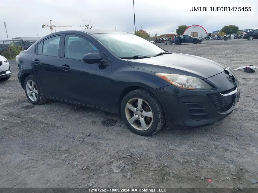 JM1BL1UF0B1475455 2011 Mazda Mazda3