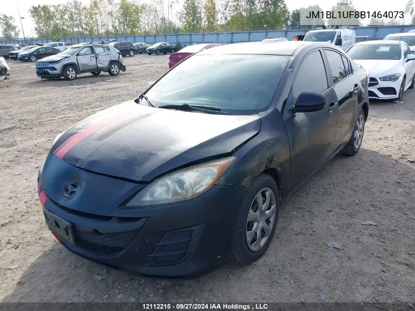 2011 Mazda Mazda3 VIN: JM1BL1UF8B1464073 Lot: 12112215