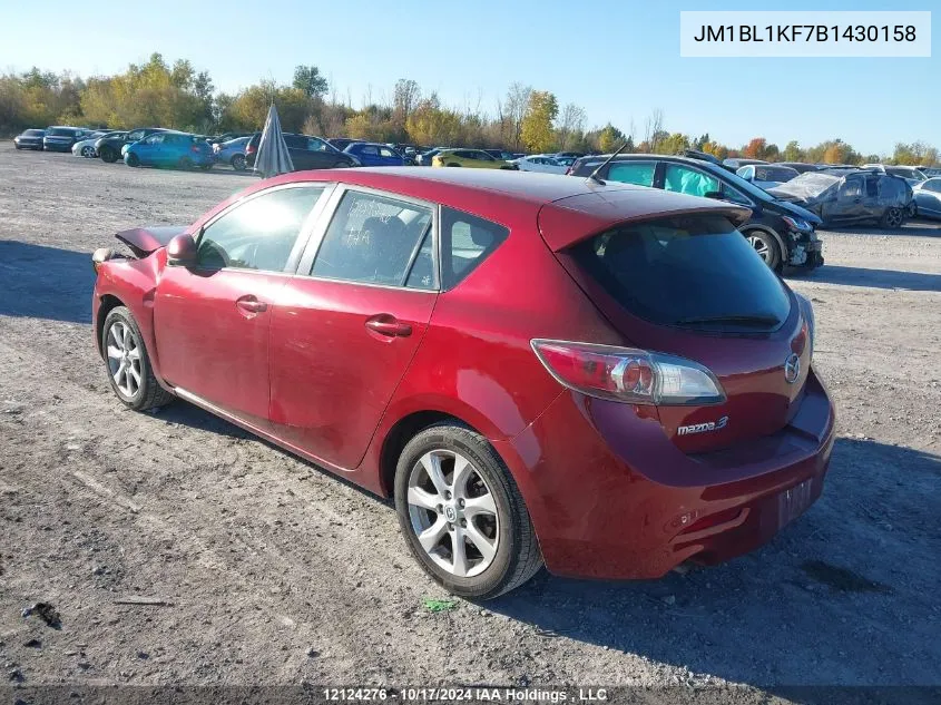 JM1BL1KF7B1430158 2011 Mazda Mazda3