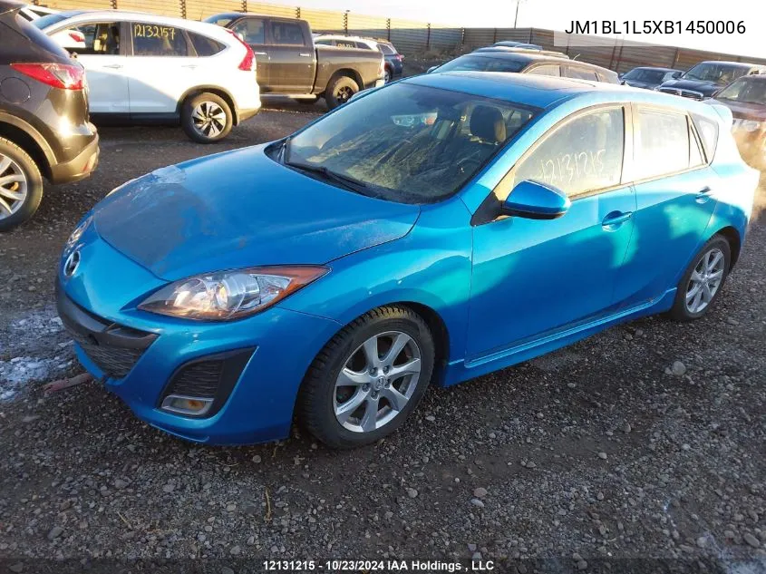 2011 Mazda Mazda3 VIN: JM1BL1L5XB1450006 Lot: 12131215