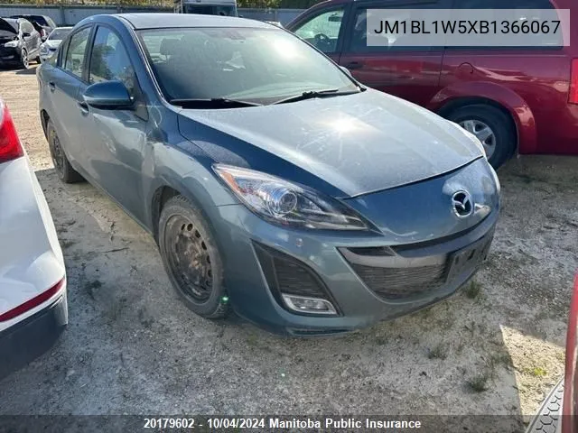 JM1BL1W5XB1366067 2011 Mazda 3 Mazda Gt