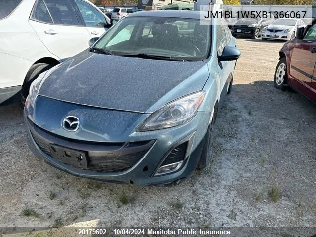 JM1BL1W5XB1366067 2011 Mazda 3 Mazda Gt