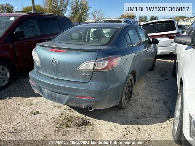 JM1BL1W5XB1366067 2011 Mazda 3 Mazda Gt