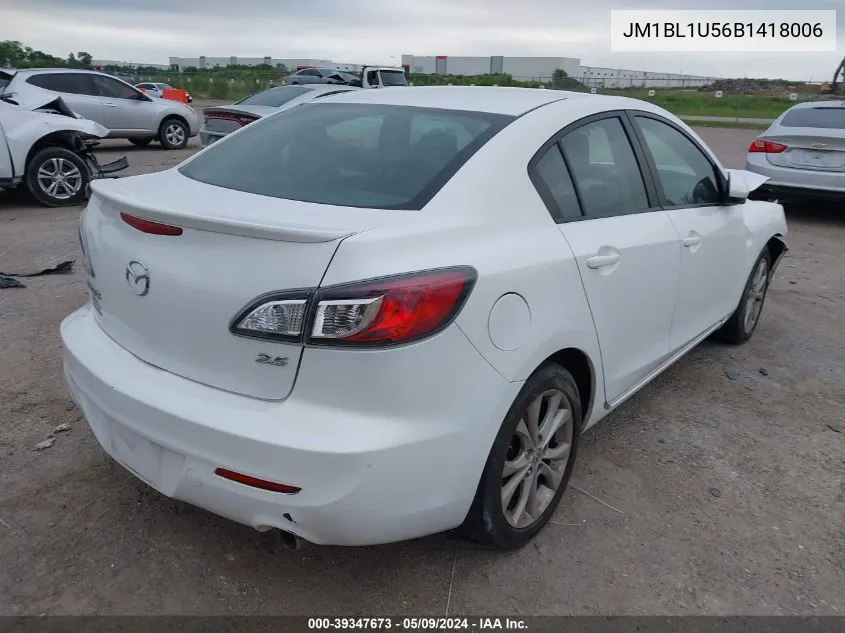 2011 Mazda Mazda3 S Sport VIN: JM1BL1U56B1418006 Lot: 39347673