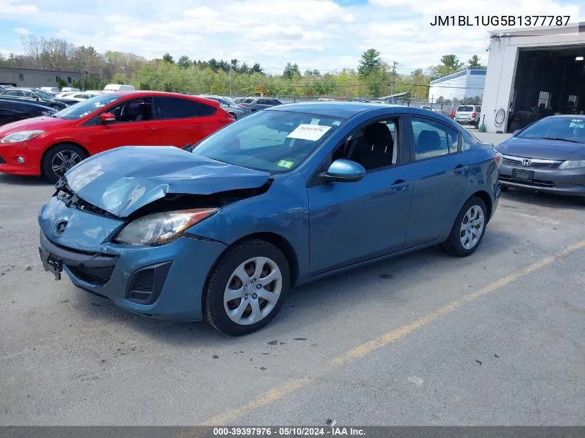 2011 Mazda Mazda3 VIN: JM1BL1UG5B1377787 Lot: 39397976