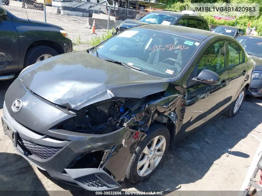 2011 Mazda Mazda3 I Touring VIN: JM1BL1VG4B1420983 Lot: 39532686