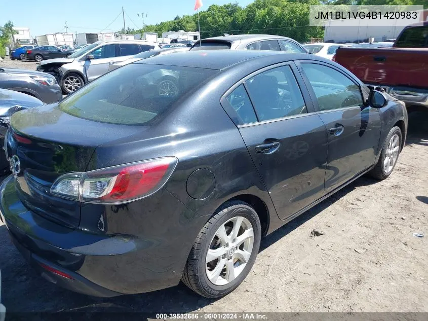 JM1BL1VG4B1420983 2011 Mazda Mazda3 I Touring