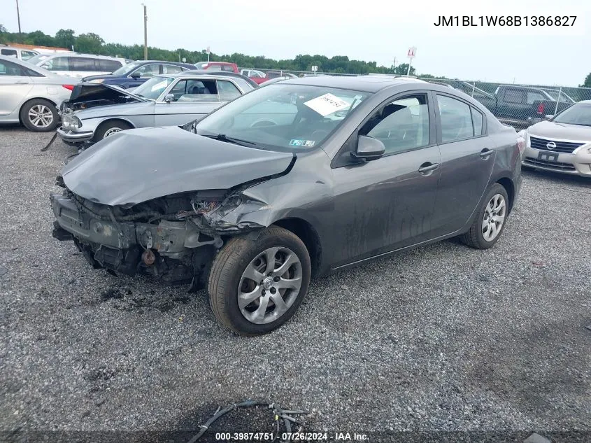 JM1BL1W68B1386827 2011 Mazda 3 S