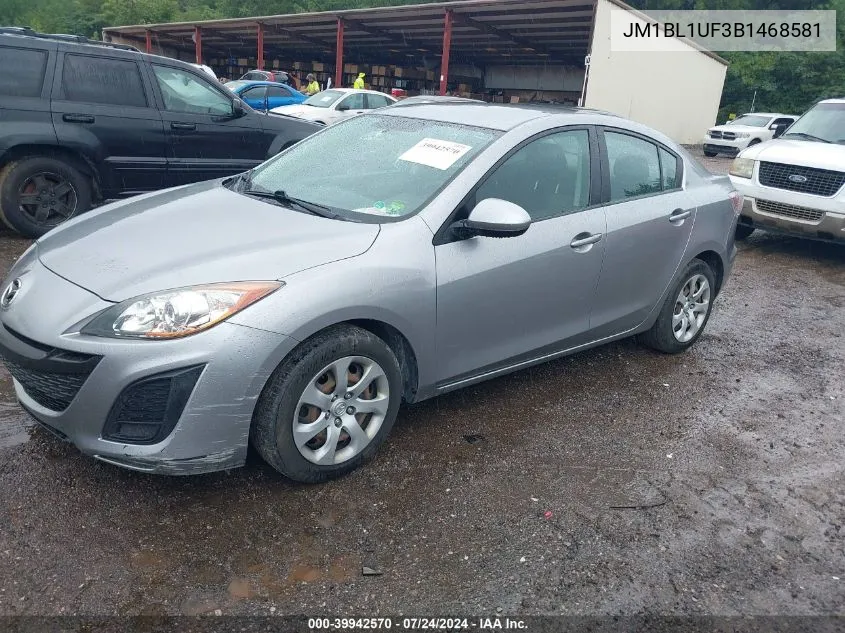 2011 Mazda Mazda3 I Sport VIN: JM1BL1UF3B1468581 Lot: 39942570