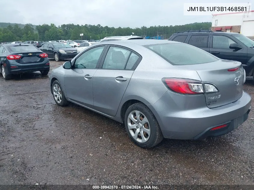 2011 Mazda Mazda3 I Sport VIN: JM1BL1UF3B1468581 Lot: 39942570