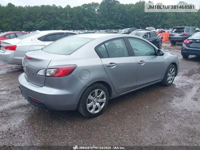 2011 Mazda Mazda3 I Sport VIN: JM1BL1UF3B1468581 Lot: 39942570