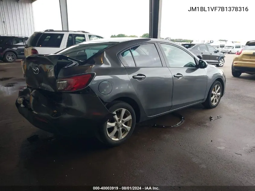 JM1BL1VF7B1378316 2011 Mazda Mazda3 I Touring