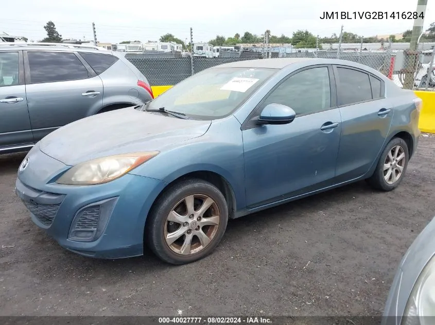 2011 Mazda Mazda3 I Touring VIN: JM1BL1VG2B1416284 Lot: 40027777