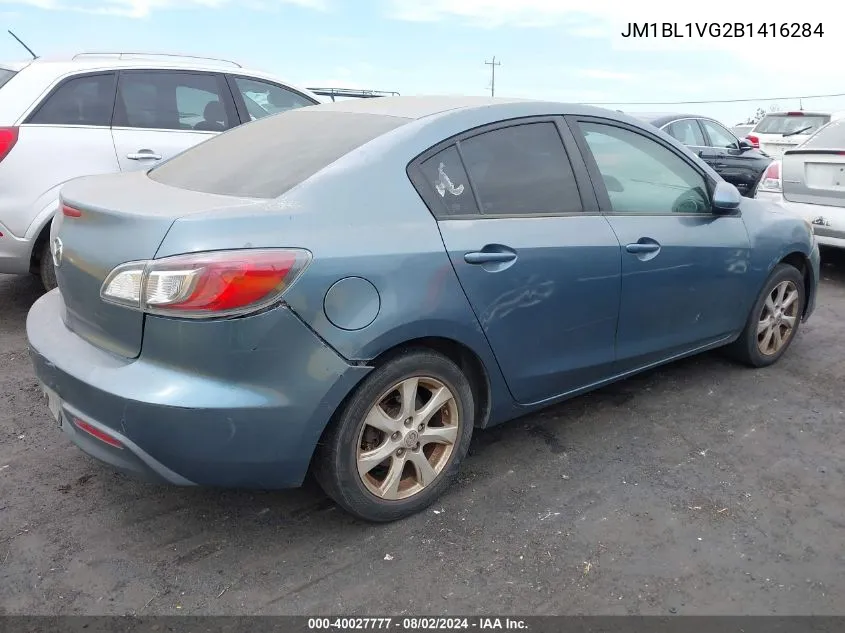 2011 Mazda Mazda3 I Touring VIN: JM1BL1VG2B1416284 Lot: 40027777