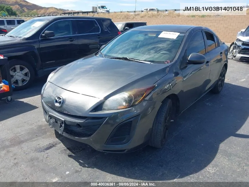 JM1BL1VG3B1401048 2011 Mazda Mazda3 I Touring