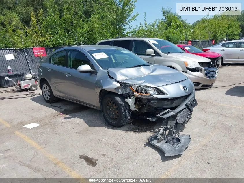 2011 Mazda Mazda3 I Sport VIN: JM1BL1UF6B1903013 Lot: 40051124