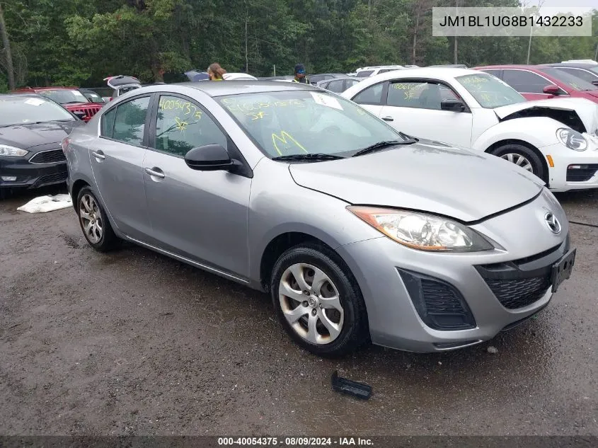 2011 Mazda Mazda3 I Sport VIN: JM1BL1UG8B1432233 Lot: 40054375