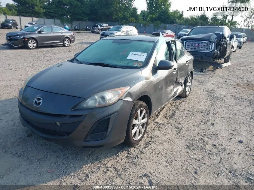 2011 Mazda Mazda3 I Touring VIN: JM1BL1VGXB1434600 Lot: 40092698