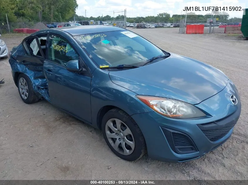 JM1BL1UF7B1415902 2011 Mazda Mazda3 I Sport