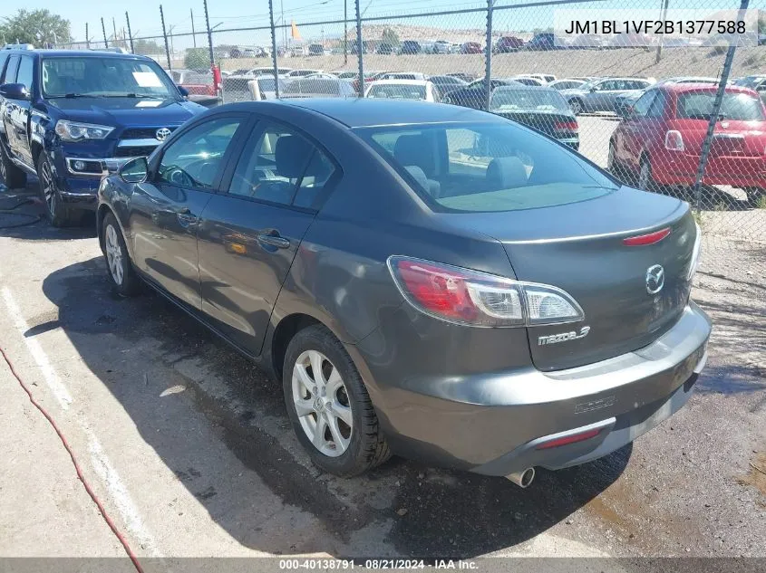 JM1BL1VF2B1377588 2011 Mazda Mazda3 I Touring