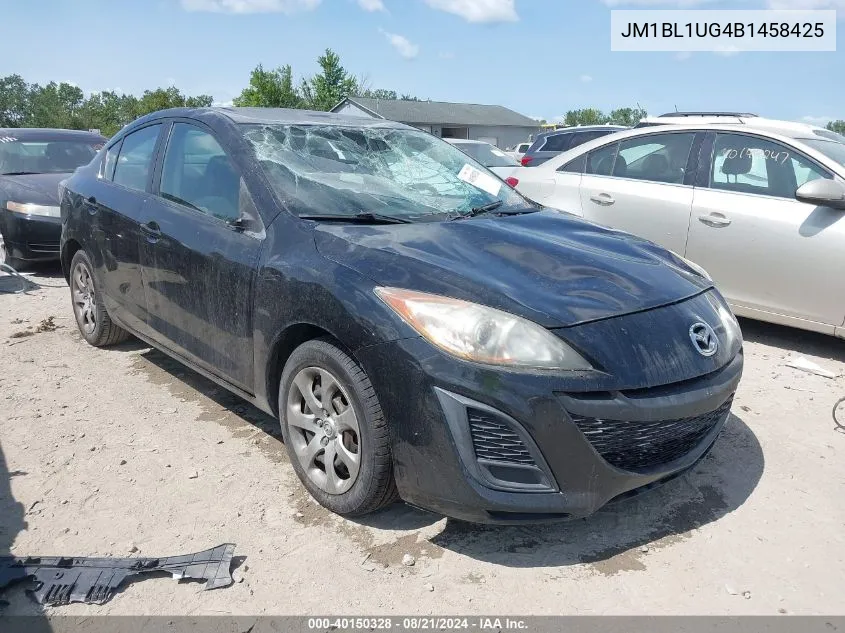 2011 Mazda 3 I VIN: JM1BL1UG4B1458425 Lot: 40150328