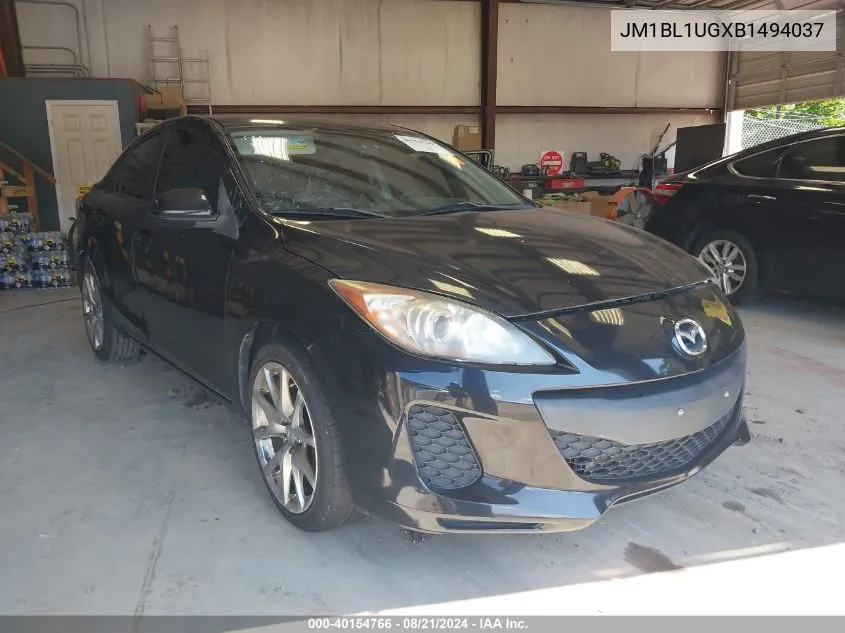 2011 Mazda Mazda3 I VIN: JM1BL1UGXB1494037 Lot: 40154766