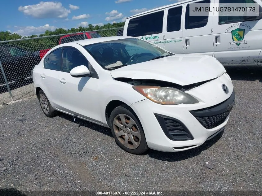 2011 Mazda Mazda3 I Sport VIN: JM1BL1UG7B1470178 Lot: 40176070