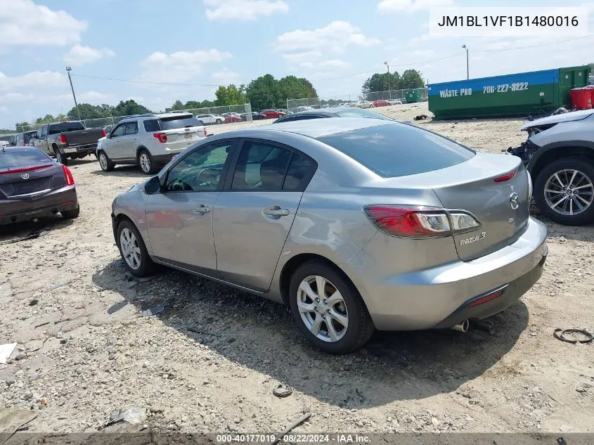 JM1BL1VF1B1480016 2011 Mazda Mazda3 I Touring