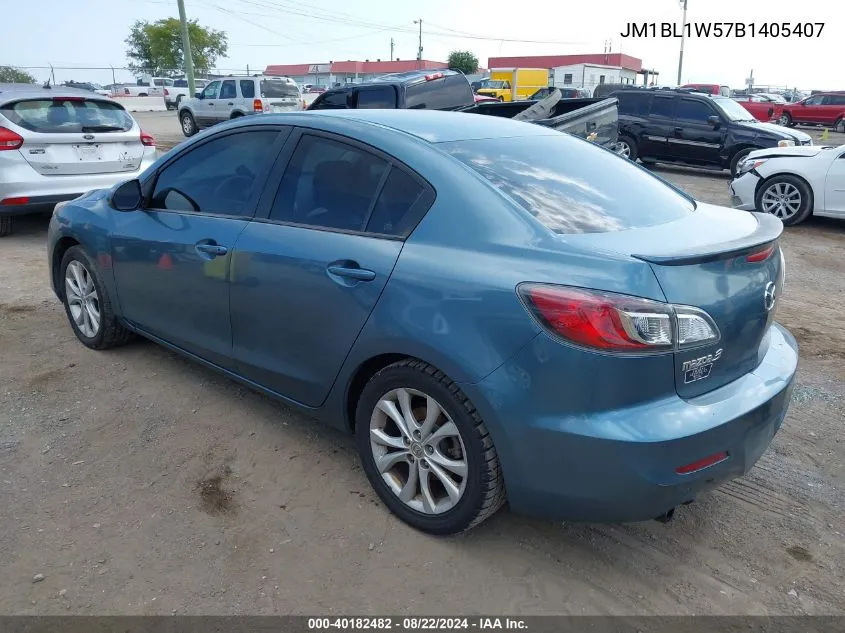 2011 Mazda Mazda3 S Grand Touring VIN: JM1BL1W57B1405407 Lot: 40182482