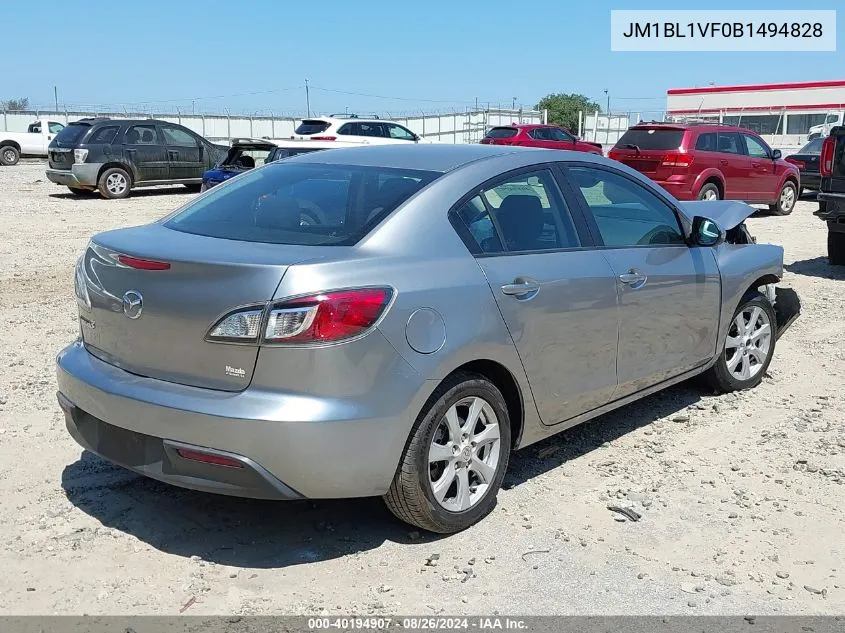 JM1BL1VF0B1494828 2011 Mazda Mazda3 I Touring