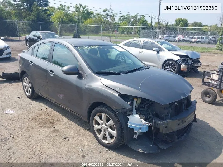 2011 Mazda Mazda3 I Touring VIN: JM1BL1VG1B1902360 Lot: 40202875