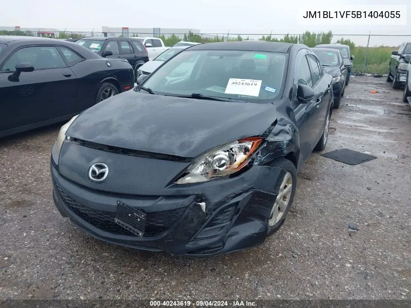 2011 Mazda 3 I VIN: JM1BL1VF5B1404055 Lot: 40243619