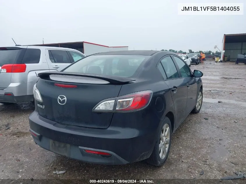 JM1BL1VF5B1404055 2011 Mazda 3 I