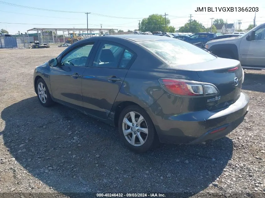 JM1BL1VGXB1366203 2011 Mazda Mazda3 I Touring