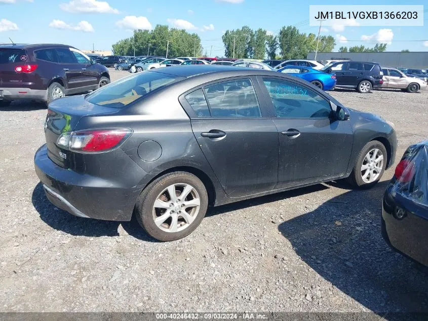 JM1BL1VGXB1366203 2011 Mazda Mazda3 I Touring