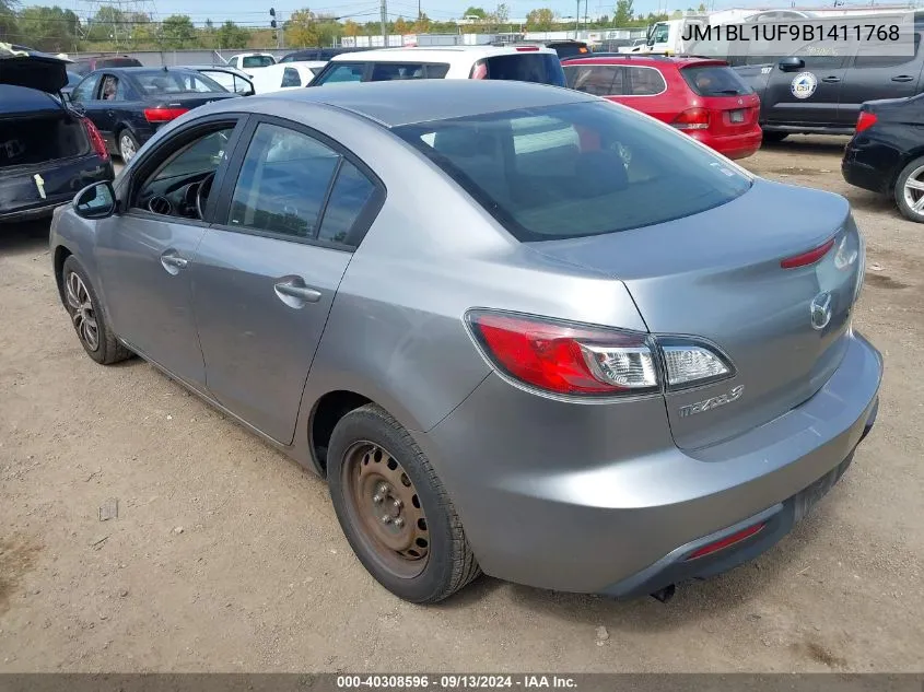 2011 Mazda Mazda3 I VIN: JM1BL1UF9B1411768 Lot: 40308596