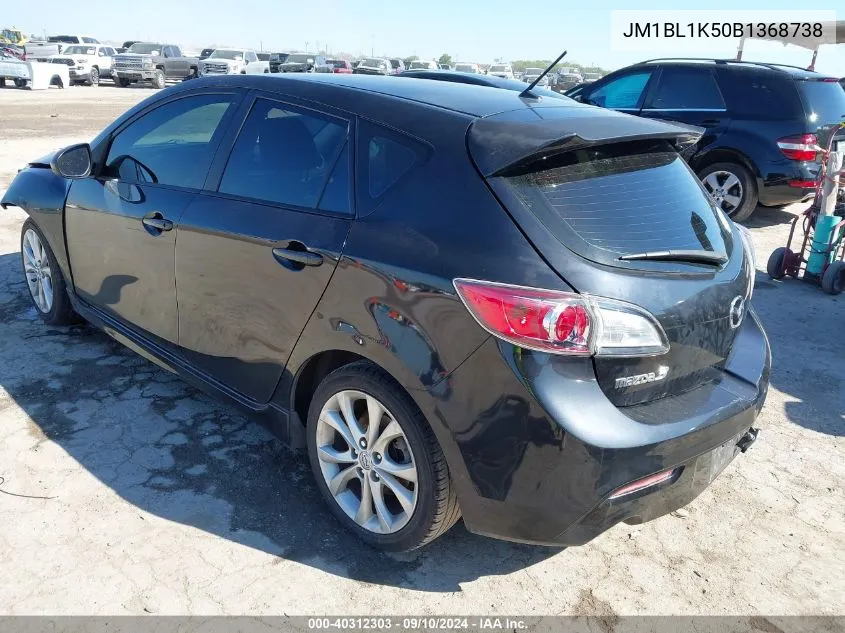 JM1BL1K50B1368738 2011 Mazda 3 S