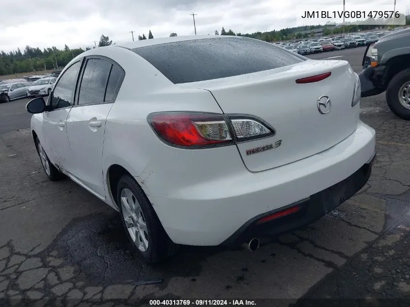 JM1BL1VG0B1479576 2011 Mazda Mazda3 I Touring