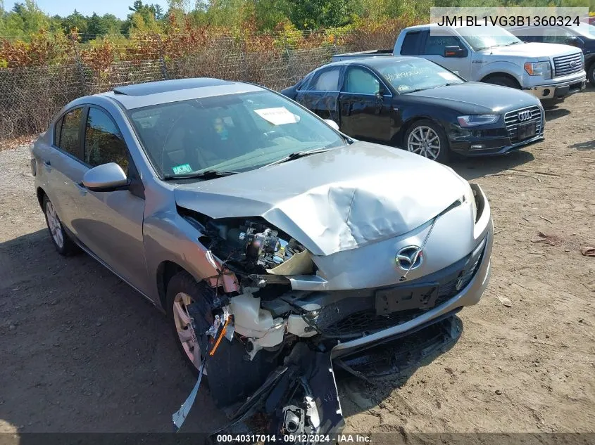 JM1BL1VG3B1360324 2011 Mazda Mazda3 I Touring