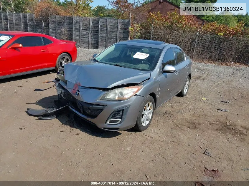 JM1BL1VG3B1360324 2011 Mazda Mazda3 I Touring