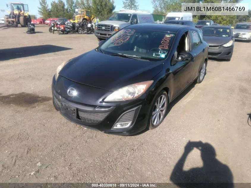 2011 Mazda Mazda3 S Grand Touring VIN: JM1BL1M60B1466769 Lot: 40330818