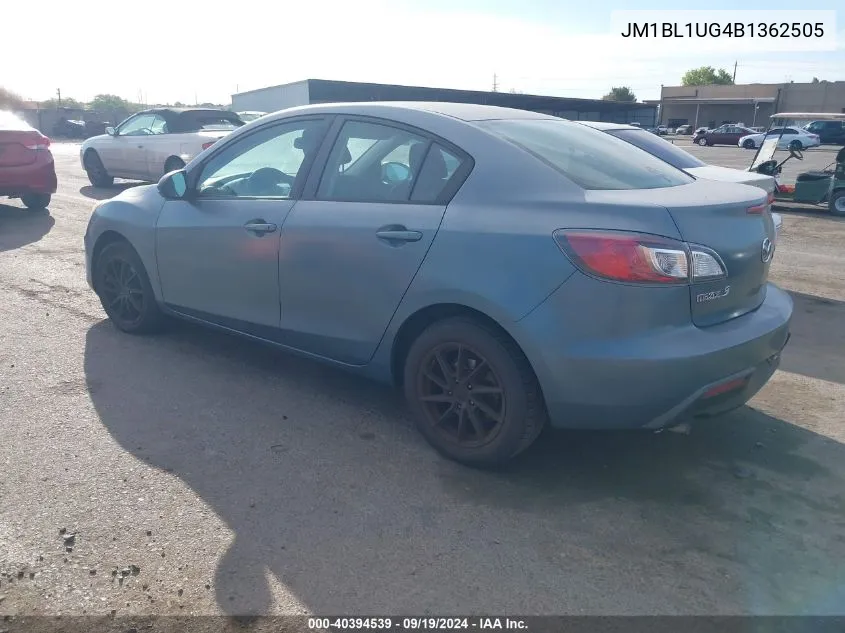 JM1BL1UG4B1362505 2011 Mazda Mazda3 I Sport