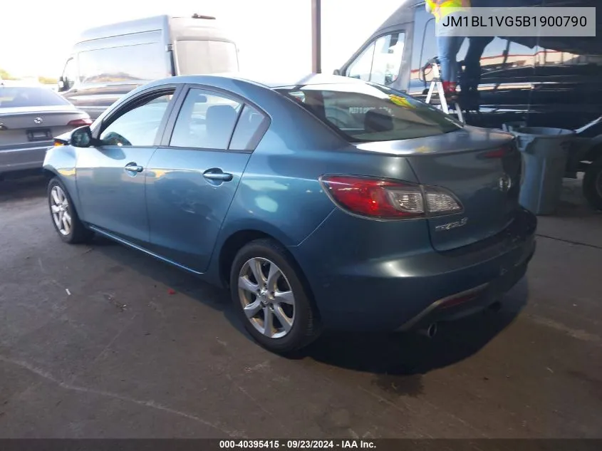 JM1BL1VG5B1900790 2011 Mazda Mazda3 I Touring