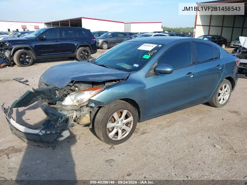 2011 Mazda 3 I VIN: JM1BL1VF2B1458543 Lot: 40396146