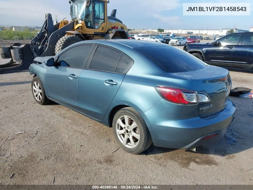 2011 Mazda 3 I VIN: JM1BL1VF2B1458543 Lot: 40396146