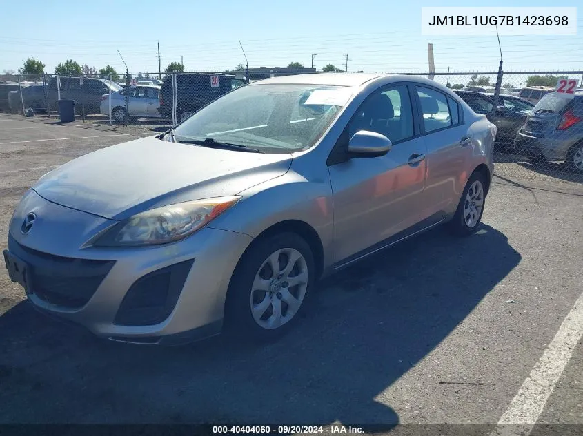 JM1BL1UG7B1423698 2011 Mazda Mazda3 I Sport