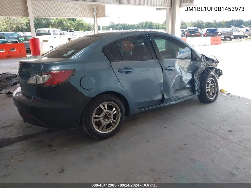 2011 Mazda Mazda3 I VIN: JM1BL1UF0B1453973 Lot: 40412985