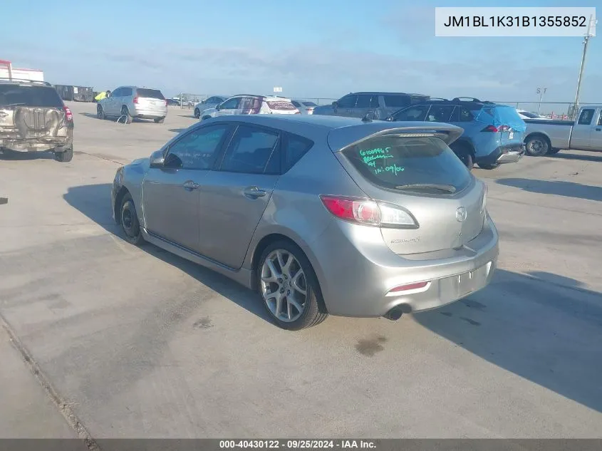 JM1BL1K31B1355852 2011 Mazda Mazdaspeed3 Sport